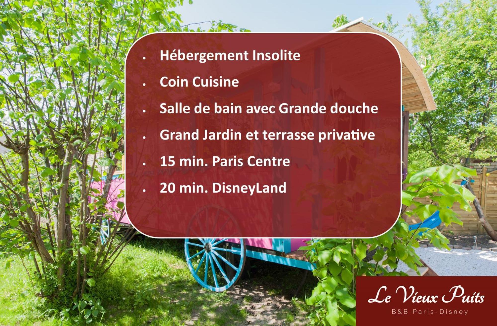 Roulotte Insolite Avec Terrasse Proche Paris Noisy-le-Grand Zewnętrze zdjęcie